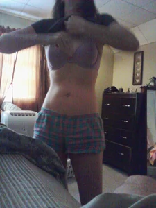 Girl with Hot Small Breast and Tummy Changing - Home Bedroom Creepshot