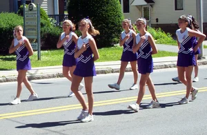 Candid cheerleaders