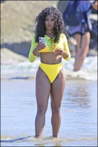 2 amazing candid black girls at the beach in thong bikinis with perfect asses