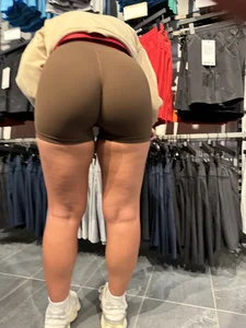 The Perfect Lulu Ass, in Brown Booty Shorts
