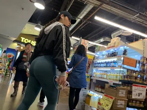 Super Hot Korean Asian Tight Leggings Ass