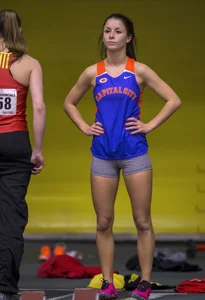 Canadian girls at an Alberta track and field tournament