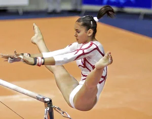 Candid gymnasts