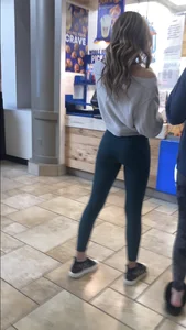 Tight blonde waiting in line [OC]