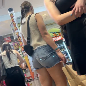 Pony Tail Girl Jean Shorts