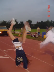 Candid cheerleaders