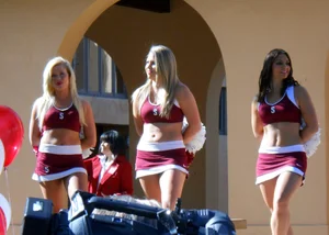 Candid cheerleaders