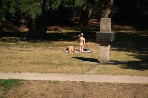 Creepshots of some girls in the park getting some sun in bikinis