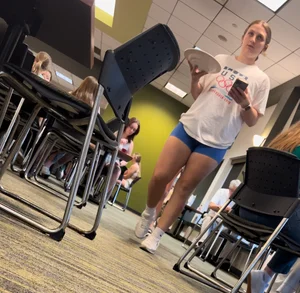 (OC) college girls at lunch and dinner