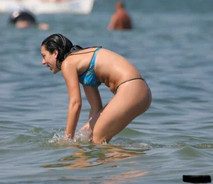 A bunch of sexy beach voyeur babes in bikinis, thongs and topless