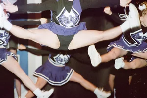 Candid cheerleaders