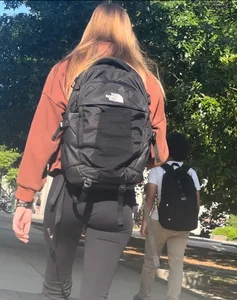 College Pawg Walking in Lulu + Slim Extra showing Cameltoe in Flares