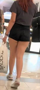 cute red hair latina shorts