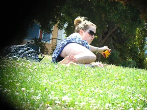 Bunch of sexy girls upskirted at parks showing their panties and asses