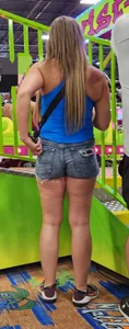 Cute Blonde Milf in shorts