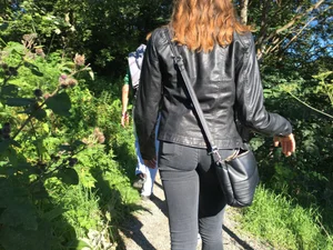 Nice Booty in Jeans in the Park