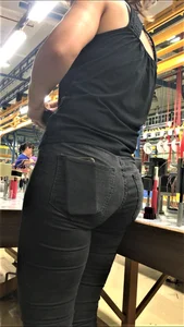 MILF big ass at work