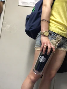 Teen JB Subway Candid - Lacey Shorts
