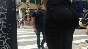 Blonde PAWG in tight jeans (OC)