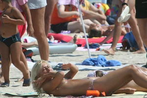 Continesti nude beach girls in Romania