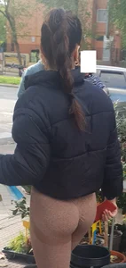 European spanish girl in leggings