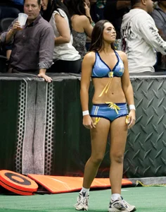 Sexy female football players with hot bodies
