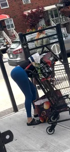 Huge ass bbl latina vpl blue leggings