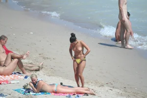 Continesti nude beach girls in Romania