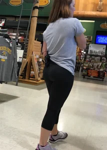 Dick's sexy employees in leggings with nice asses