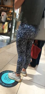 Blue Camo Leggings Great Curves
