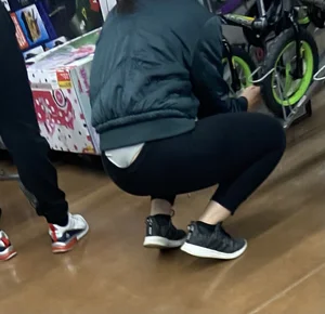 Thong slip caught the eye and she knew I was taking pictures the entire time