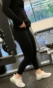 Redhead with tight ass @gym