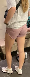 Dirty Blonde in Lululemon Shorts Pt 2