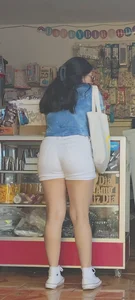 Nice Girl with Hot white shorts ​