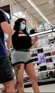 Hispanic fake tits and BBL bent over pussy close up