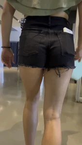 3 College Girls Showing Cheeks In Shorts