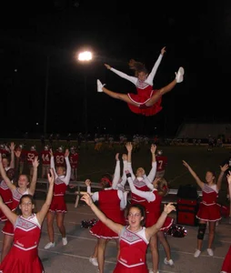 Candid cheerleaders