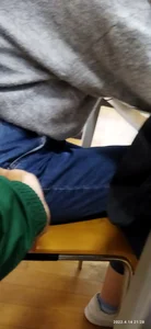 Candid college teens