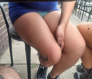 Closeup of a milf's legs
