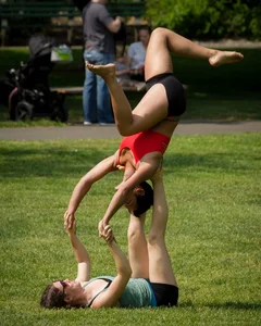 Candid sexy girls in spandex doing yoga