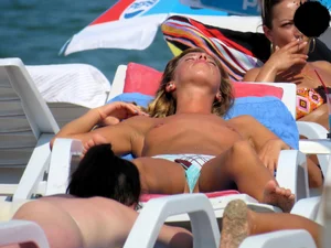 Topless and nude beach sexy girls