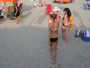 Mix of candid girls at the beach and in bikinis
