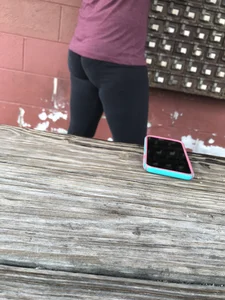 Coworker with a nice ass in leggings