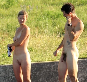 Nude beach and topless girls