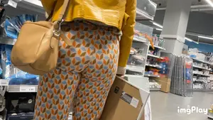 First Post | MUST SEE ! |  Pregnant Arabic Milf Bubble Butt In Flare Pants ( W/ Faceshots + GIF )