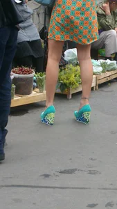 Market Creepshot Skinny Legs
