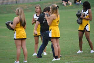 Candid cheerleaders