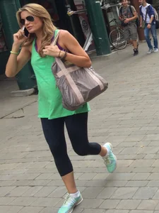 Candid girls in leggings, yoga pants, lulus and lycra
