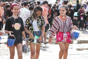 Water Festival girls in Thailand