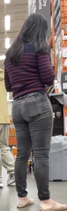 Sexy ass in glasses.